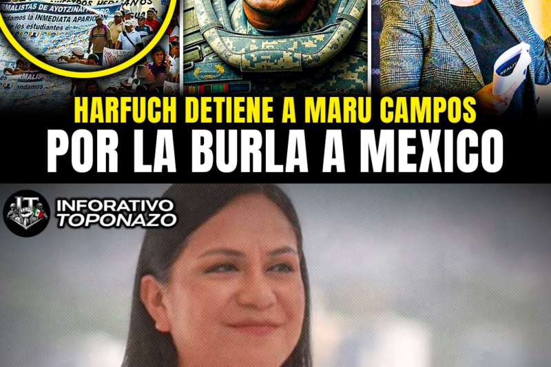 HARFUCH DETIENE a MARU CAMPOS por BURLARSE de MÉXICO y LEVANTA las ALARMAS 