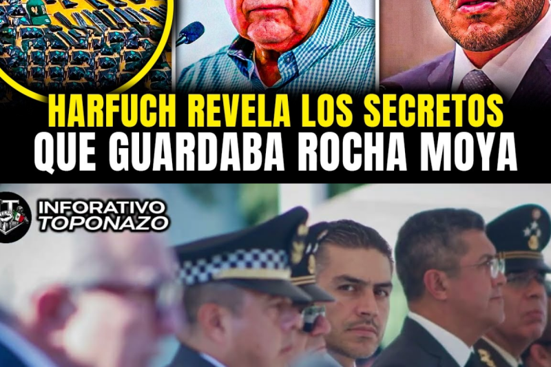 ASÍ CAYÓ ROCHA MOYA: HARFUCH REVELA lo que ENCONTRÓ en su ÚLTIMO DESPACHO