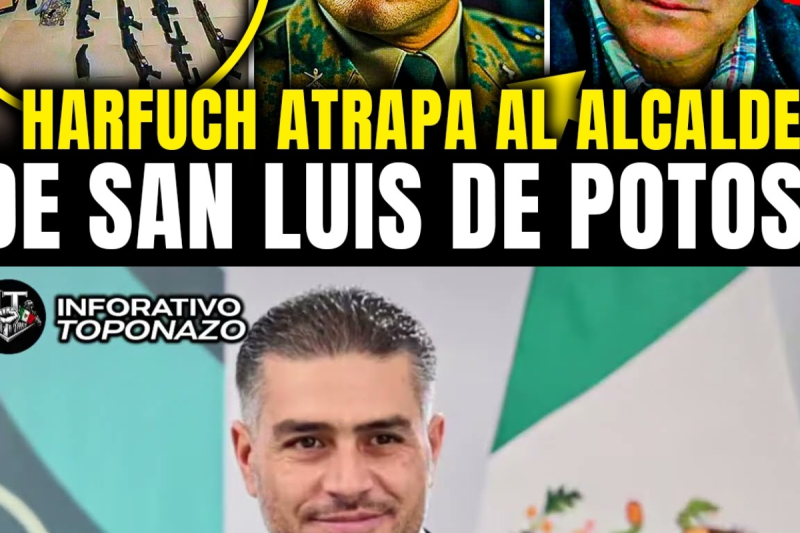 HARFUCH DETIENE al ALCALDE de SAN LUIS de POTOSI e INCAUTA LUJOS ARMAS y DINERO