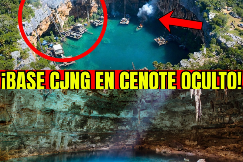 🇲🇽🚨QUINTANA ROO EN CRISIS GAFES HALLAN BASE DEL CJNG EN CENOTE OCULTO SUBMARINOS DROGA Y 54 SICARIOS