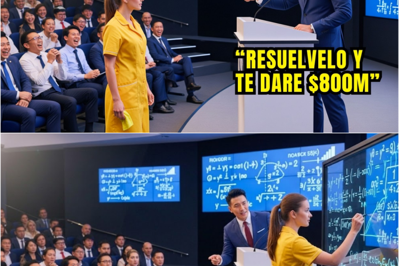 “Resuélvelo y te daré 800 millones” — El CEO japonés se rió, pero la conserje los dejó helados