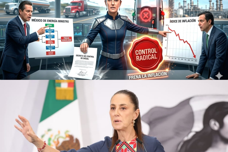 MÉXICO Y CLAUDIA SHEINBAUM: ¡CONTROL RADICAL AL DIÉSEL PARA FRENAR LA INFLACIÓN!