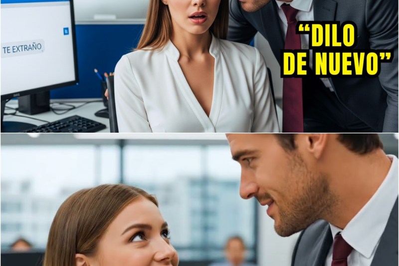 Ella respondió accidentalmente “TE EXTRAÑO” al CEO — y él caminó hacia ella y dijo: “Dilo de nuevo”