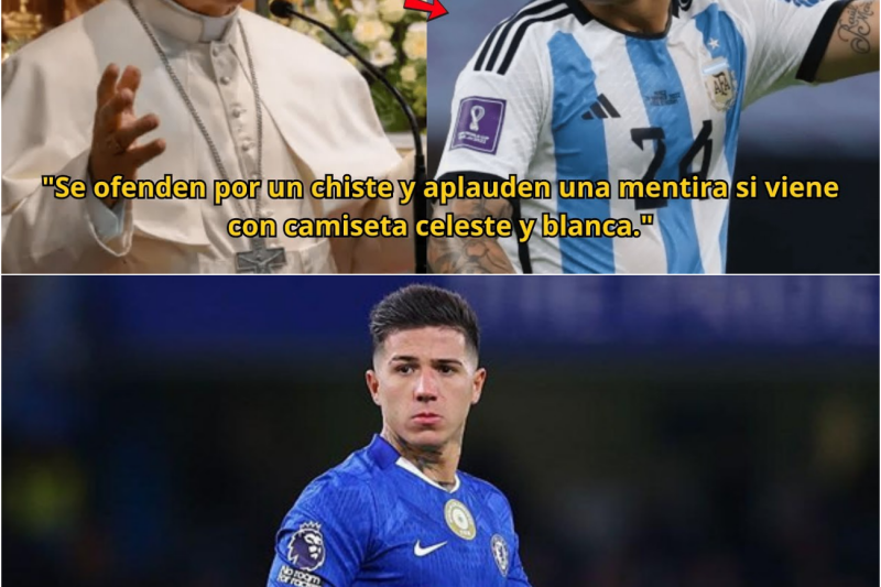 ¡Enzo Fernández destroza al Papa León XIV por burlarse de los argentinos en público!