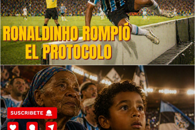 Ronaldinho sintió que la tribuna se calló y lo que hizo dejó a todos sin palabras