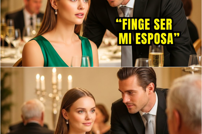 Ella se sentó sola en una boda — El CEO le susurró: “Finge que soy tu esposo esta noche”
