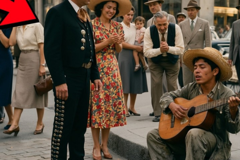 Un Niño de la Calle tocaba “México Lindo y Querido” — Cuando, de repente, Jorge Negrete apareció