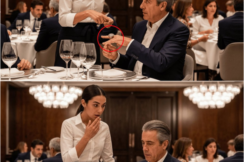 Camarera Le Dice al Millonario: “Mi Madre Tiene un Anillo Igual” — Lo que Pasa lo Cambia Todo