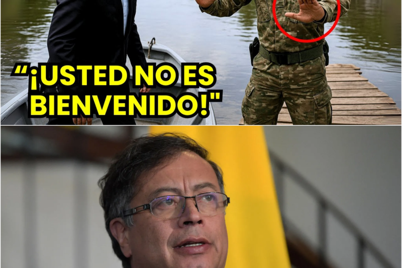 PETRO sube a una lancha hacia la frontera… y un militar peruano bloquea el paso con su cuerpo