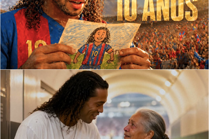 Por que Ronaldinho jugo descalzo en el Camp Nou y dejo sus botines en el cesped
