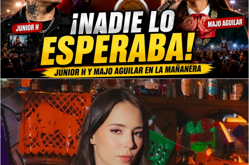 ¡ÚLTIMA HORA! Junior H y Majo Aguilar en la mañanera: El anuncio que sacudió a México