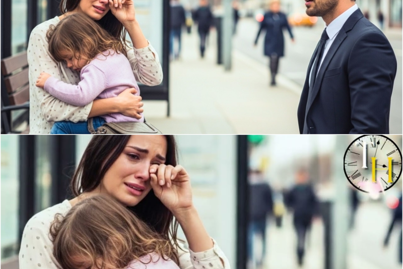 Rechazada en 20 entrevistas por ser madre soltera, ella lloró en la parada… el Millonario vio todo y
