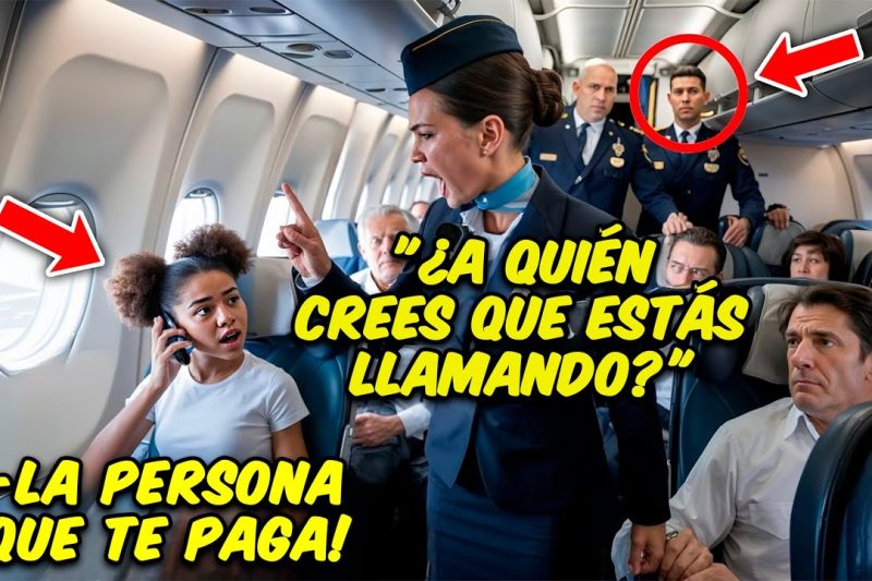 Azafata Grita a una Chica Negra — La Chica Hace una Llamada y el Avión Queda en Tierra