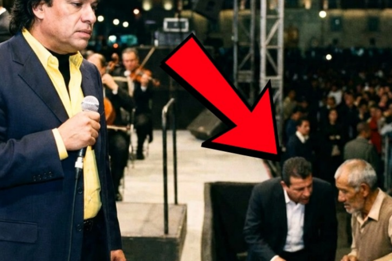 Juan Gabriel DETUVO el Show Frente a Miles Cuando Vio a un Magnate Gritándole a un Anciano Sin Hogar