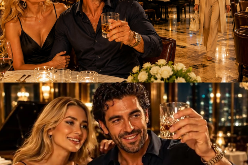 Celebraba su nueva vida con su amante… hasta que ella apareció en silencio