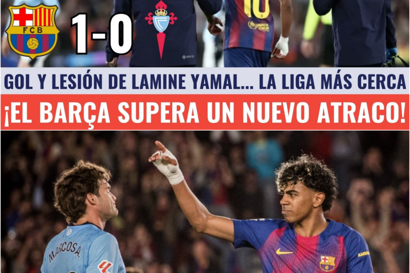 EL BARÇA GANA AL CELTA 1-0 A PESAR DEL VAR | GOL Y LESIÓN DE LAMINE YAMAL ¡LA LIGA MÁS CERCA!