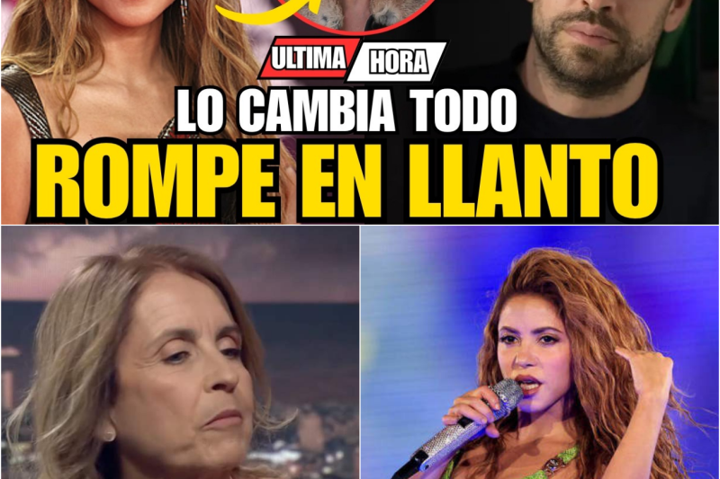 LA MADRE DE PIQUÉ SE DERRUMBA EN TV Y LE PIDE PERDÓN A SHAKIRA
