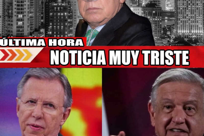 HACE 1 MINUTO: Triste noticia sobre JOAQUÍN LÓPEZ-DÓRIGA. ¡Intenta no llorar mientras lo ves!