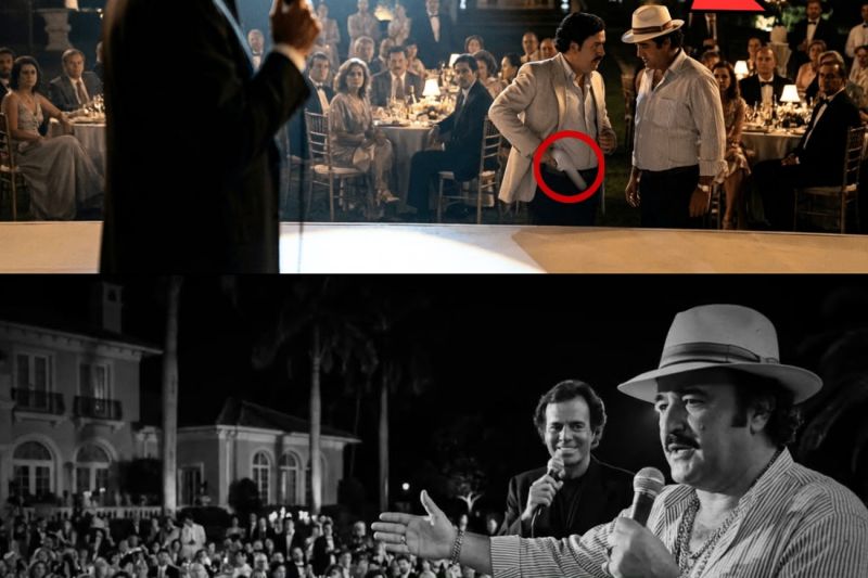 Un NARCOTRAFICANTE Intentó HUMILLAR a Julio Iglesias — Hasta que Pablo Escobar Mostró el REVÓLVER.