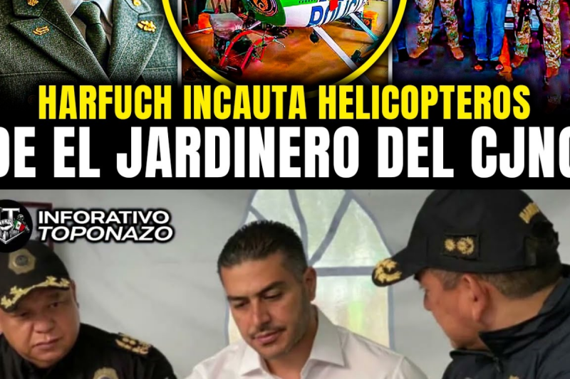 HARFUCH INCAUTA 15 HELICOPTEROS del JARDINERO que IBAN a RECOGER su FORTUNA OCULTA en NAYARIT