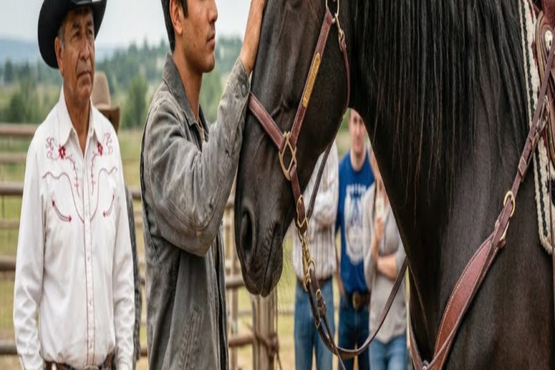 “Toca a este caballo y te doy mi rancho”, se burló el dueño — hasta que el niño lo sorprendió