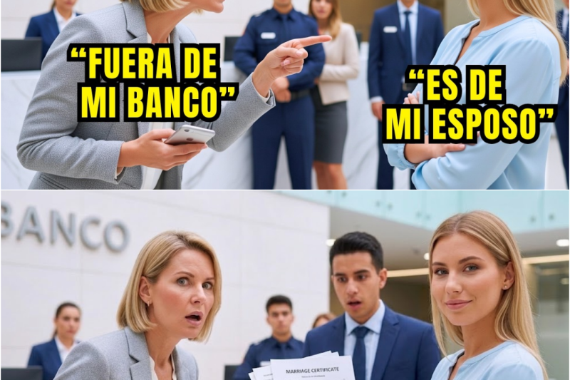 La rechazaron en un banco sin saber que su esposo era el CEO, 10 minutos después él despidió a todos