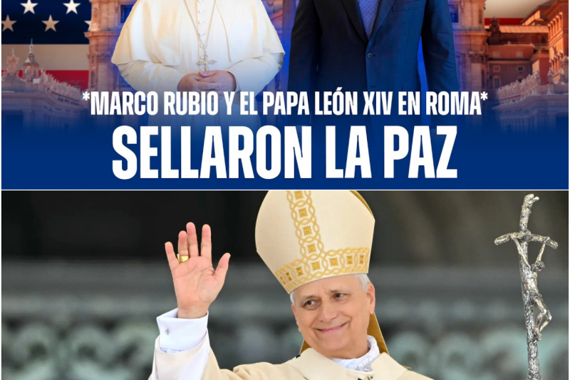 MARCO RUBIO Y EL PAPA LEÓN XIV REAFIRMARON SU COMPROMISO DE MANTENER BUENAS RELACIONES