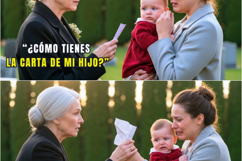 Una Mujer Llora en la Tumba de Mi Hijo… y Descubro un Secreto que Me Rompe el Alma