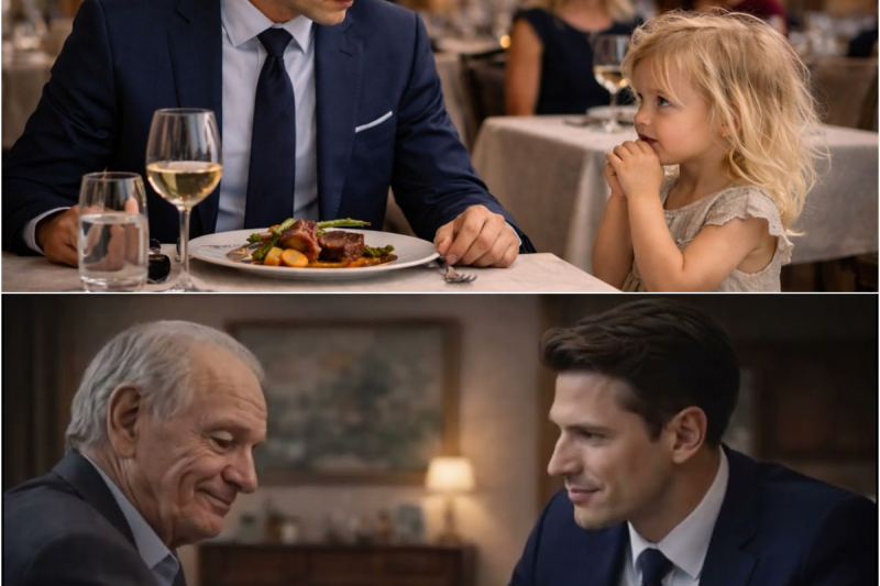 “Papá, ¿Puedo Comer Contigo” — La Pregunta que Derrumbó el Orgullo de un Millonario…