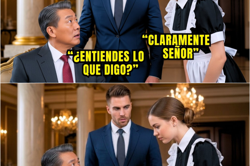 Nadie entendía al Millonario CHINO, hasta que la mujer de limpieza respondió en perfecto MANDARIN