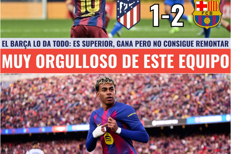 DOLIDO PERO ORGULLOSO | EL BARÇA ELIMINADO DE LA CHAMPIONS PESE A GANAR 1-2 AL ATLÉTICO DE MADRID
