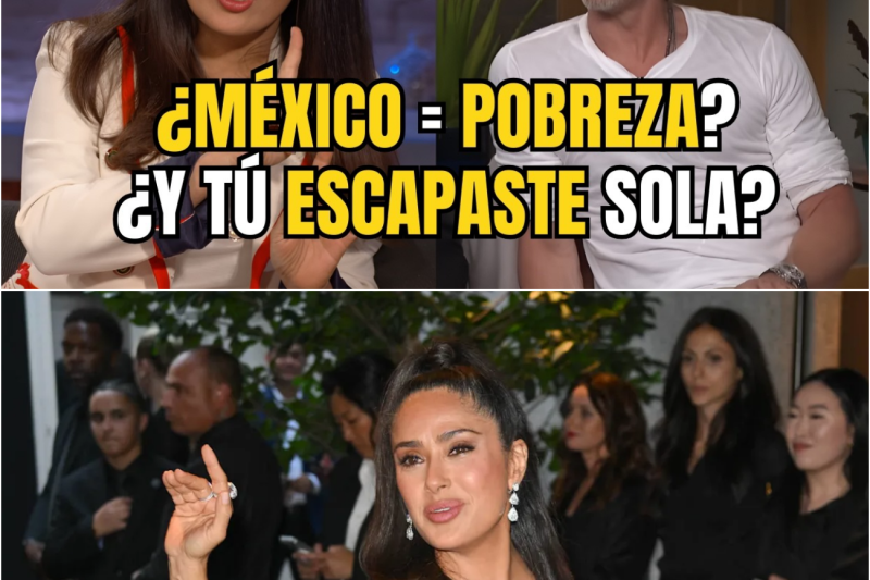 Brad Pitt insulta a México EN VIVO y Salma lo DESTROZA sin Piedad