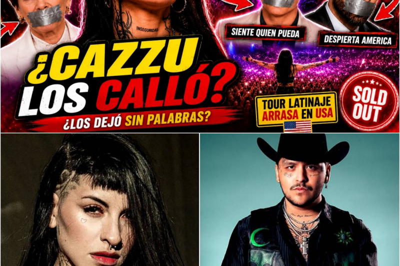 ¿Cazzu Calló Bocas con su Tour Latinaje en USA? El Éxito Silenciado que Puso a Temblar a la Industria y Dejó en la Sombra a Nodal y Ángela Aguilar