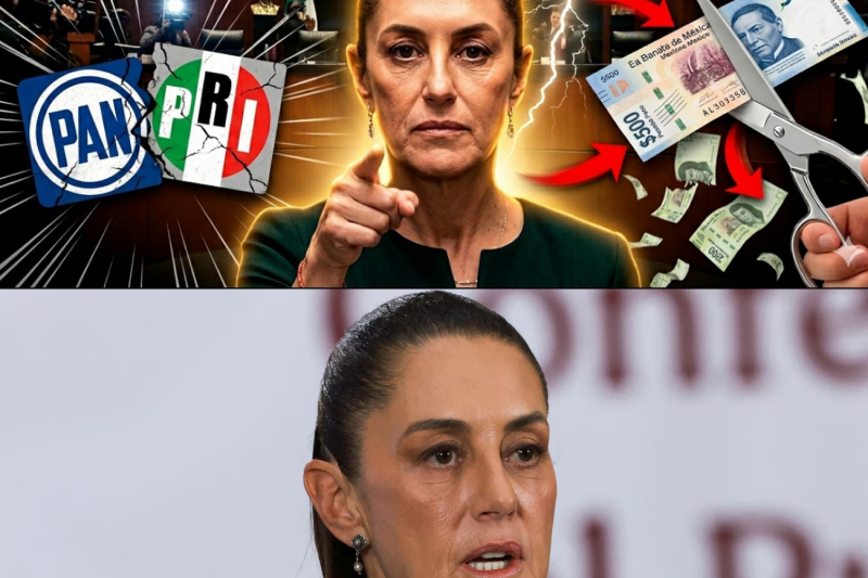 Sheinbaum acorrala a la oposición ⚡”PAN y PRI aceptan recortar sus millones en el Senado”