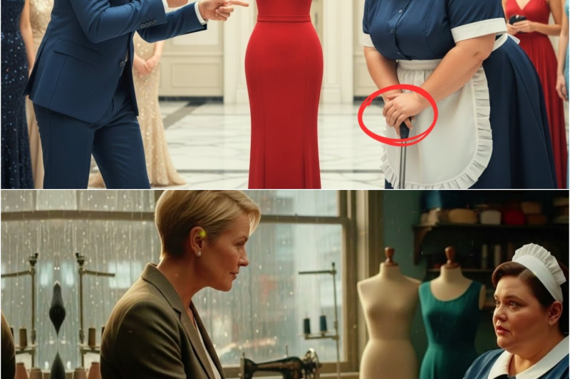 “¡ME CASO CONTIGO SI ENTRAS EN ESTE VESTIDO!” EL MILLONARIO SE BURLÓ… MESES DESPUÉS QUEDÓ EN SHOCK