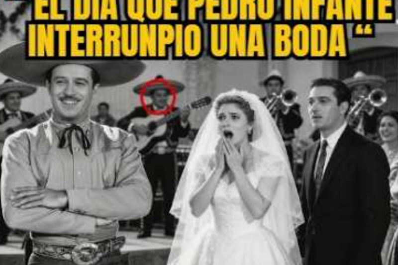 pedro infante llego a una boda donde nadie lo invito y nadie se esperaba esto.