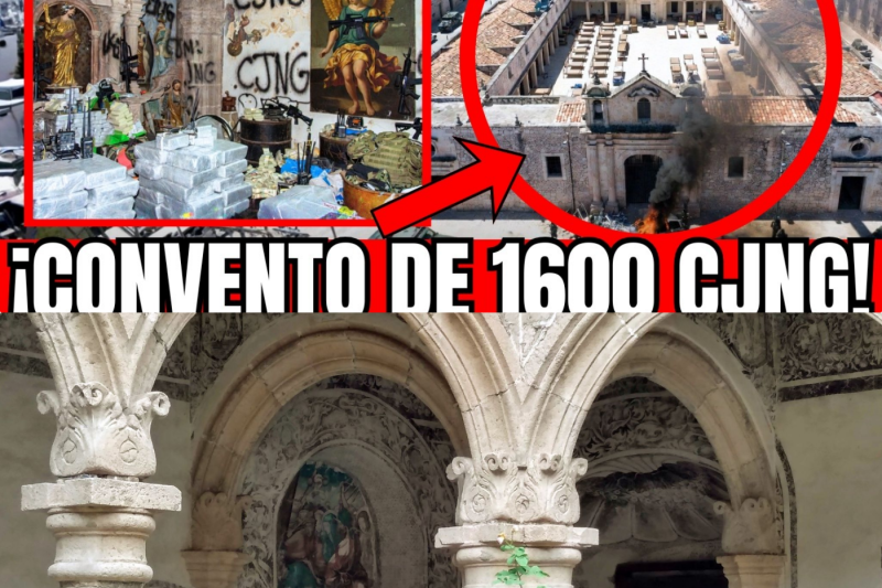 🇲🇽🚨OAXACA EN ALERTA: SEDENA IRRUMPE EN CONVENTO DEL 1600: CJNG CONVIRTIÓ CLAUSTROS EN DORMITORIOS