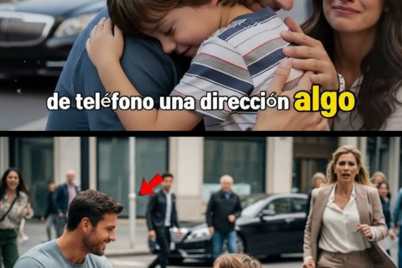 Padre soltero compra comida a un niño perdido — horas después, la madre millonaria aparece llorando