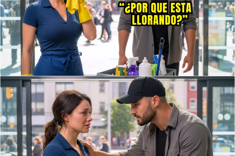Un CEO entra en su tienda encubierto y encuentra a la conserje llorando