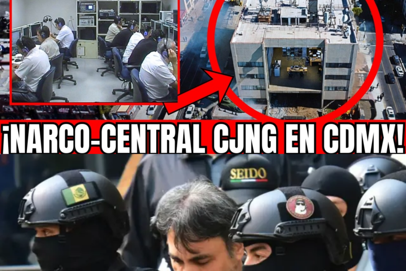 🇲🇽🚨¡GAFES REVIENTAN NARCO-CENTRAL TELEFÓNICA EN CDMX! CJNG INTERCEPTA LLAMADAS POLICIALE 82 SICARIOS