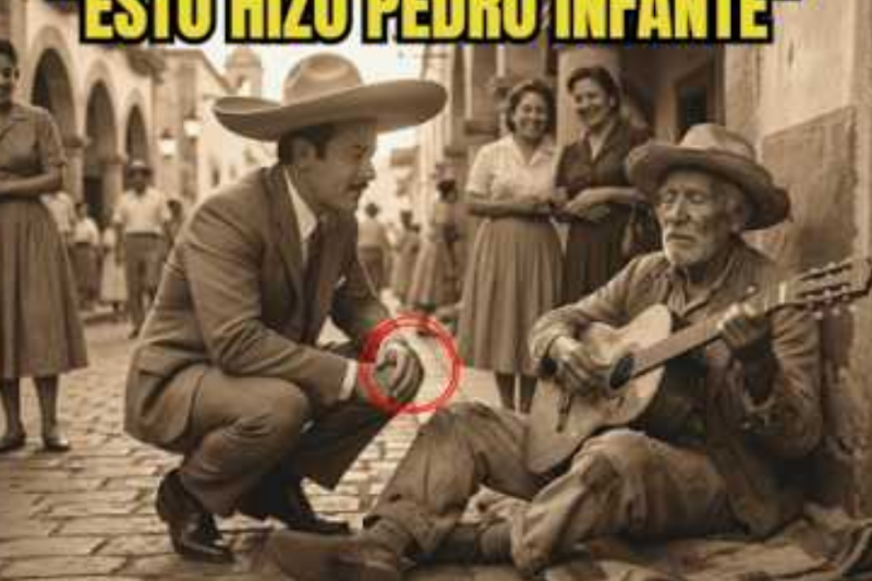 Pedro Infante Encontró un Músico Ciego en la Calle y lo que Hizo Te Hará Llorar