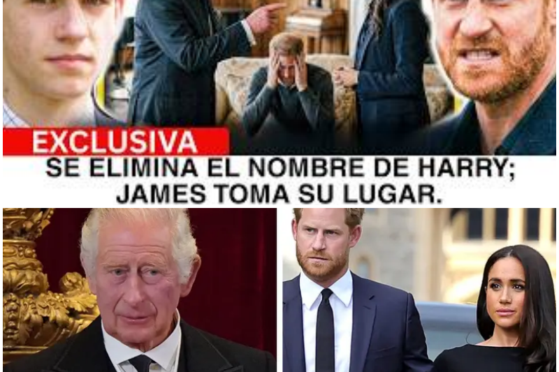 Tensión en el Palacio: La Furia Incontrolable del Rey ante la Traición de Meghan y el Ascenso Inesperado de James