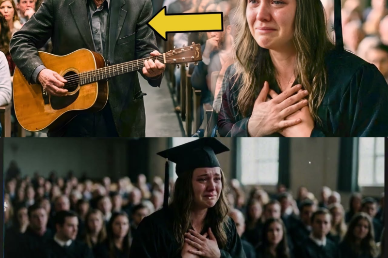 Un padre interrumpió la graduación… nadie estaba preparado para lo que cantó