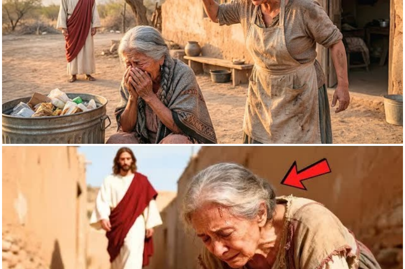 “COME DE LA BASURA, MAMÁ” — GRITÓ LA HIJA AL TIRARLE UN PLATO SUCIO… JESÚS LA HIZO MILLONARIA