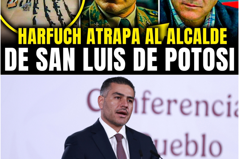 HARFUCH DETIENE al ALCALDE de SAN LUIS de POTOSI e INCAUTA LUJOS ARMAS y DINERO