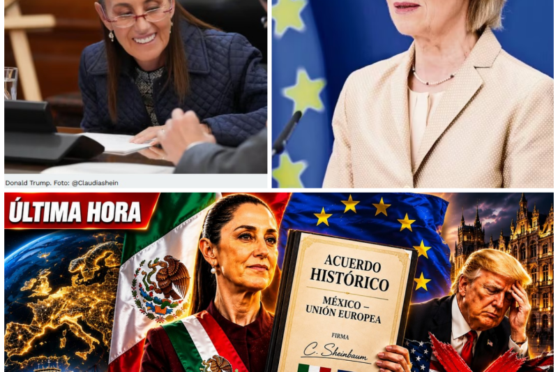 Golpe maestro en la geopolítica global: Claudia Sheinbaum firma histórico acuerdo comercial con la Unión Europea y diversifica el futuro de México frente a las presiones de Trump