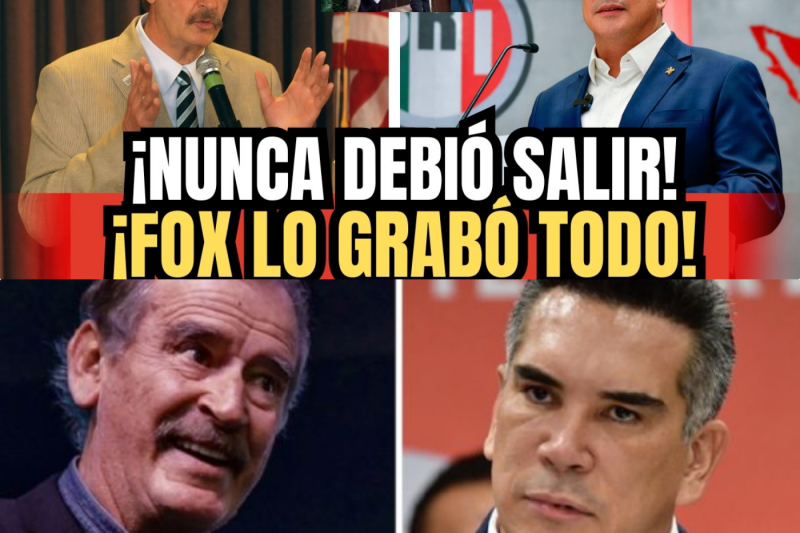 La caja de seguridad de San Cristóbal: Los 53 minutos que acorralan a Alito Moreno y el calculado movimiento de Vicente Fox