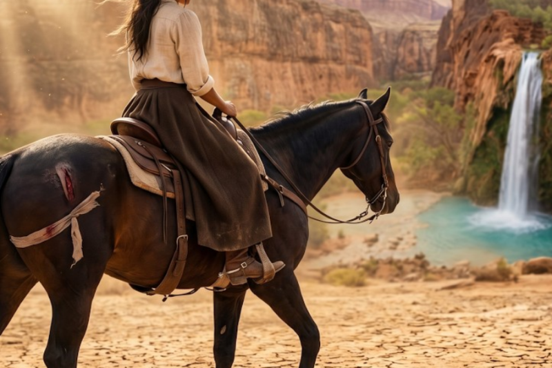Un caballo herido guio a una viuda hasta una cascada oculta: la sequía la convirtió en su única salvación