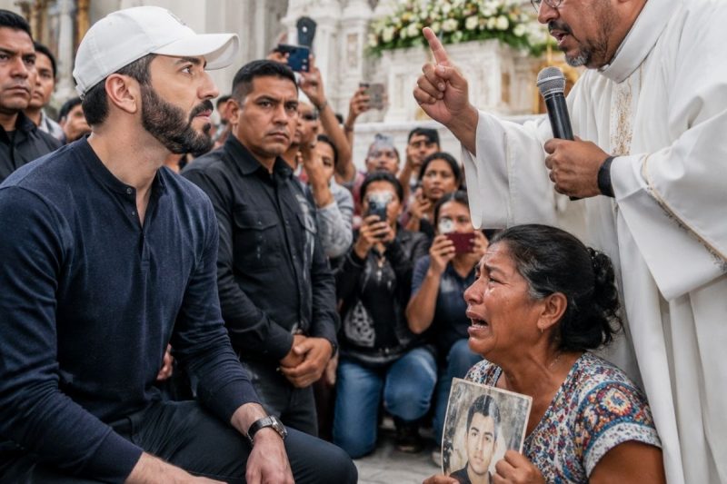 El Padre Pistolas enfrenta a Nayib Bukele durante la misa… y su mensaje sacude al país