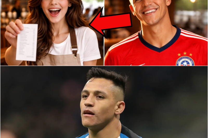 Cajera atiende a Alexis Sánchez, al ver la Propina empieza a llorar de emoción.